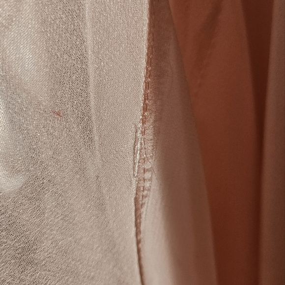 Fluttery Pink Chiffon Sleeveless Top Blouse - Picture 5 of 5